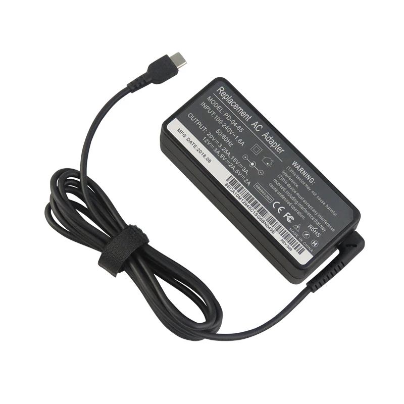 65 Вт USB-C зарядное устройство совместимо с lenovo Yoga 720-13IKB 910 910-13IKB type C ThinkPad X1 Carbon 5th Gen(поколение) X1 Yoga 2nd