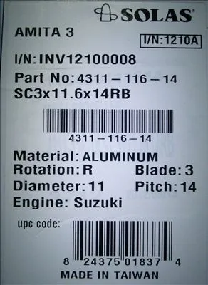 Качественный подвесной Пропеллер для Suzuki 2-тактный мотор 20-30 л.с. запчасти