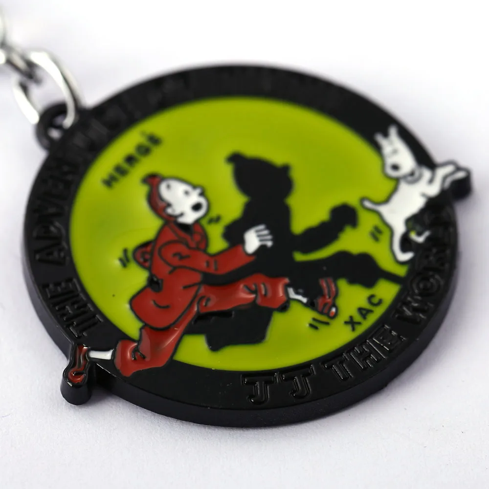 MS Jewelry Les Aventures de Tintin et Milou брелок для ключей Приключения подарок от автомобиля chaveiro
