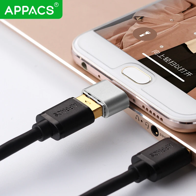 APPACS микро USB OTG кабель адаптер конвертер для Android мобильного телефона планшетный