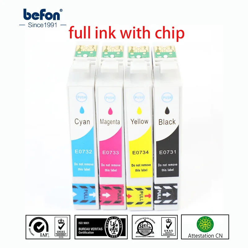 Картридж для Epson T0731 T0732 T0733 T0734 0731 0732 0733 0734 | Компьютеры и офис