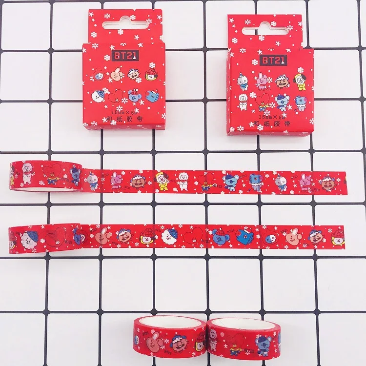 Новый Kpop BTS BT21 Рождество DIY Дневник ручная учетная запись альбом стикеры клейкие