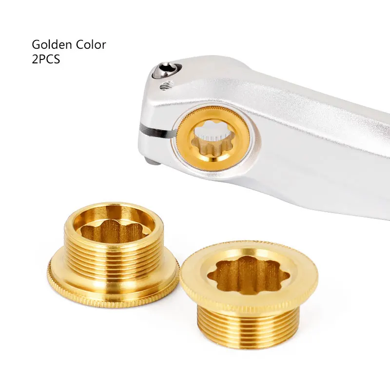 Golden 2PCS Deemount 2 шт./лот Титан сплав M20* 8 мм Ti TC4 болты для каретка кривошипный рычаг велосипед с кривошипной системой крепежных винтов - Цвет: Golden 2PCS