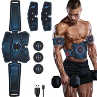 abdominal muscle trainer ems fitness equipment training gear muscle exerciser stimulator belt belly arm leg massage usb charged