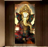 3 pieces hd printed modular wall art pictures canvas home decor room elephant trunk god painting no frame