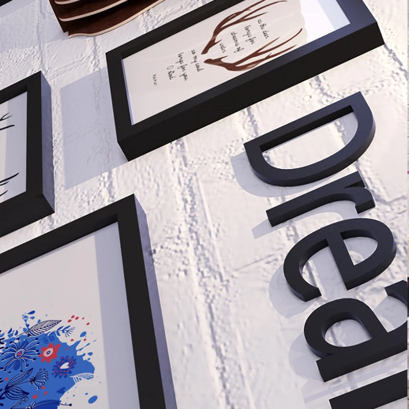 Украшение дома фрески фоторамка комбинированная голова оленя настенная