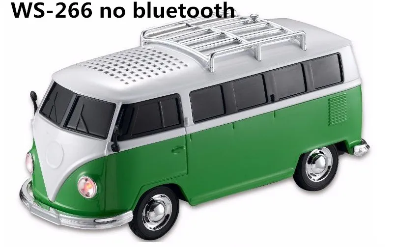 Зеленая трава HENGYUE 1 шт. bluetooth Динамик Красочный мини-динамик в форме автомобиля мини-автобусная Колонка звуковая коробка MP3++ U диск+ TF+ FM функция+ bluetooth - Цвет: Зеленая трава