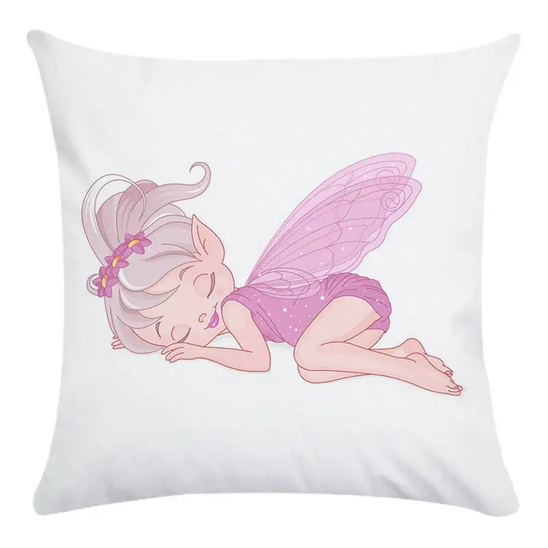 Чехол на подушку с изображением мультяшной птицы красивого дерева Листьев