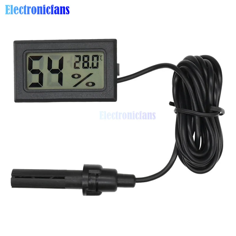 Mini Probe LCD Digital Thermometer Hygrometer Temperature Humidity Indoor Meter Display -50 ~ 70 Degrees Celsius | Электронные