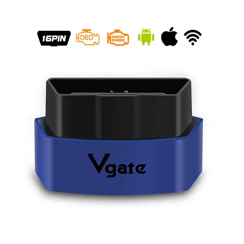 Vgate iCar 3 ELM327 wi-fi OBD2 считыватель кодов Сканер для IOS Android PC V1.5 Супер Мини elm 327 icar3 wi fi - Цвет: blue