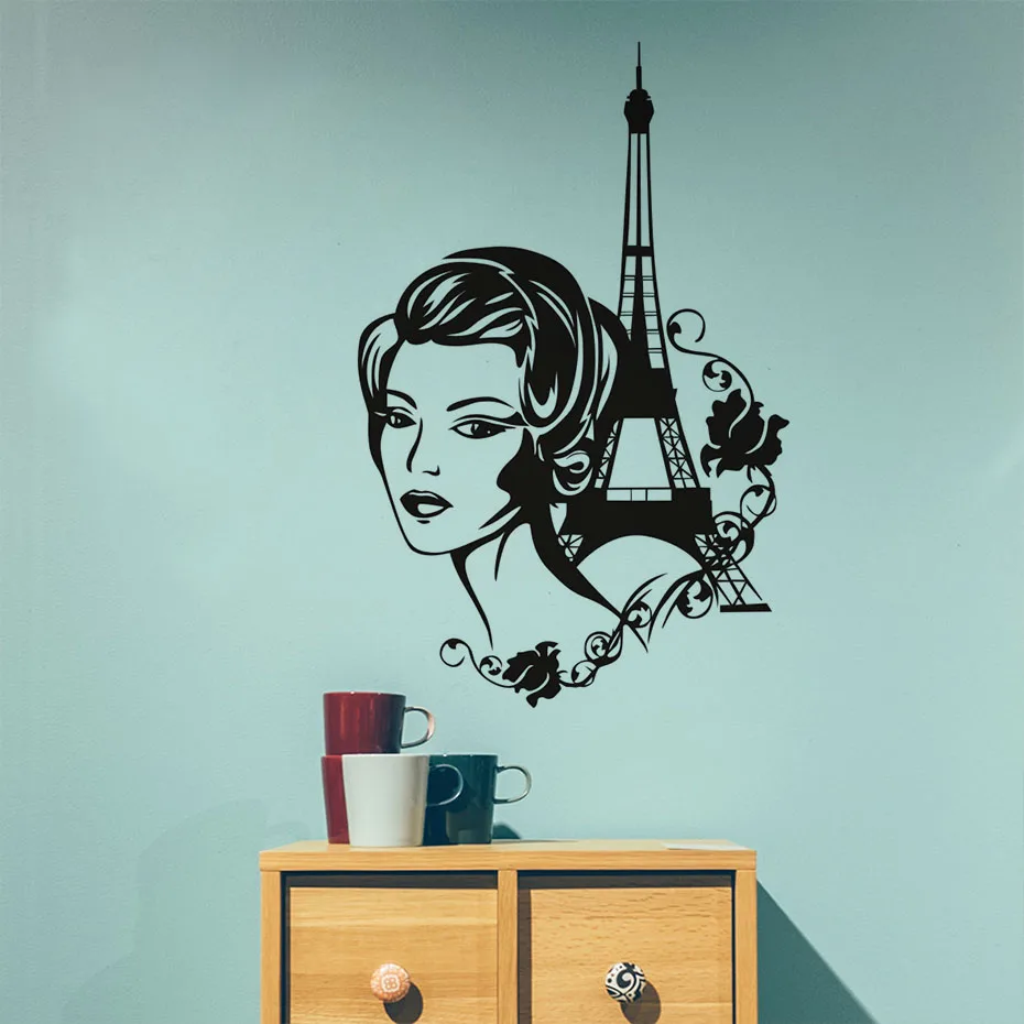 DCTOP романтическая Франция Париж настенная виниловая наклейка башня красивые