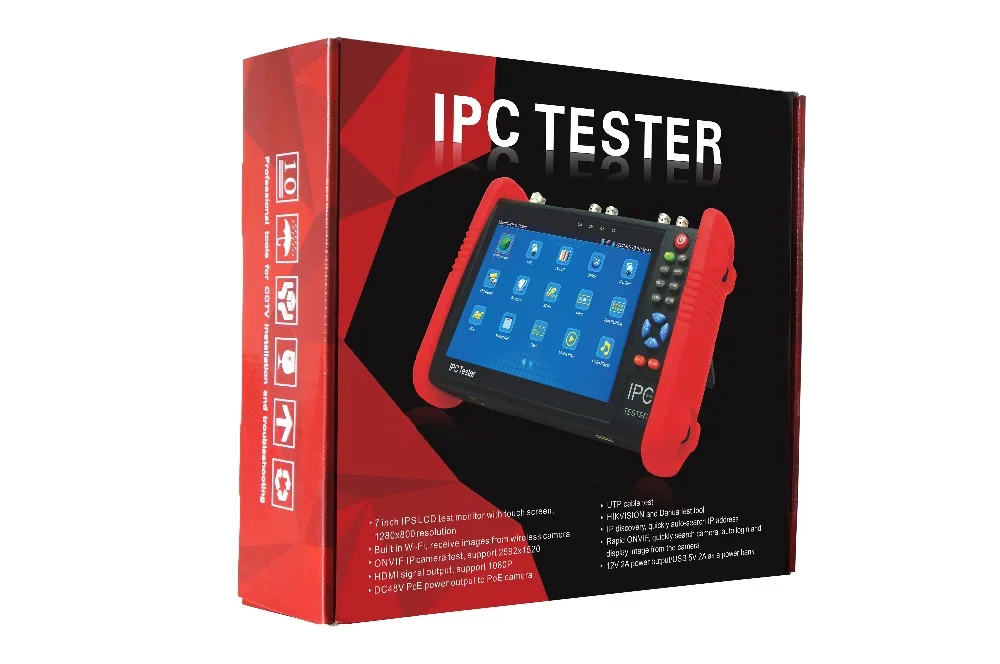 Ipc9800adhs 7 &quotСенсорный экран CCTV аналогия видео HD1080P IP Камера Wi-Fi тестер PoE UTP от asmile |