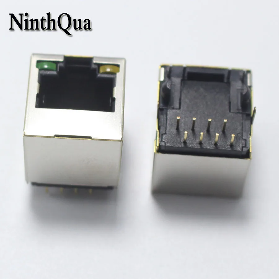 1 шт. RJ45 5224 с подсветкой Вертикальная подсветка сетевой разъем гнездо 8P8C со