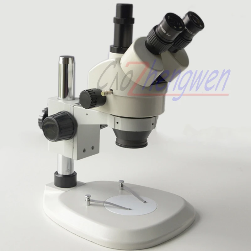 

FYSCOPE 7X-45X Pillar Sector Base Trinocular Stereo Zoom Microscope Video Microscope WF10X/20mm