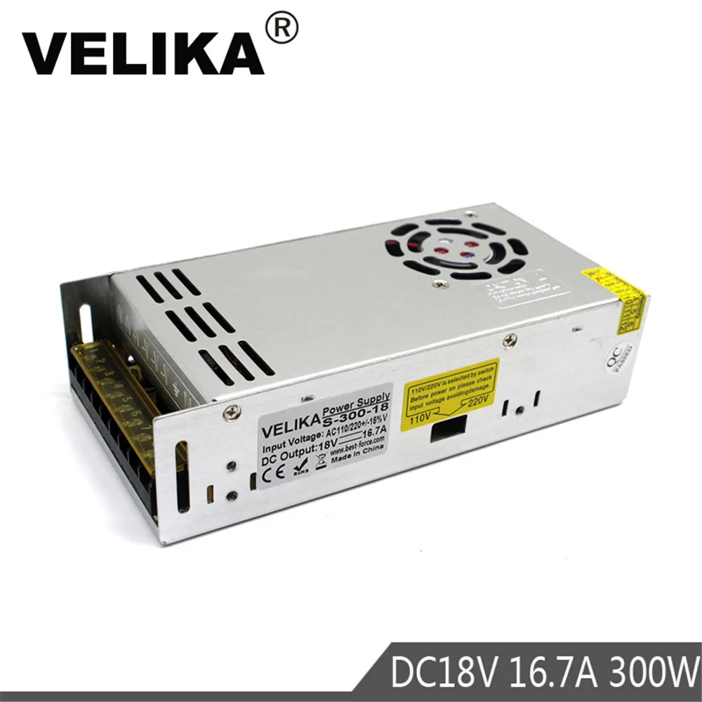 Источник питания DC18V 16.7A 300w светодиодный трансформатор драйвера AC110V 220V до 18v dc