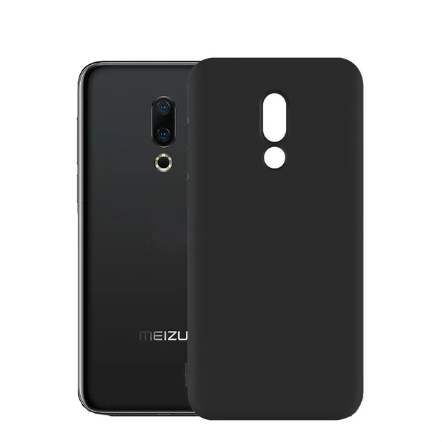 Чехол для Meizu 16 Plus 16th X M6 M5 Note 8 X8 M5S M5C черный матовый чехол телефона мягкий из ТПУ