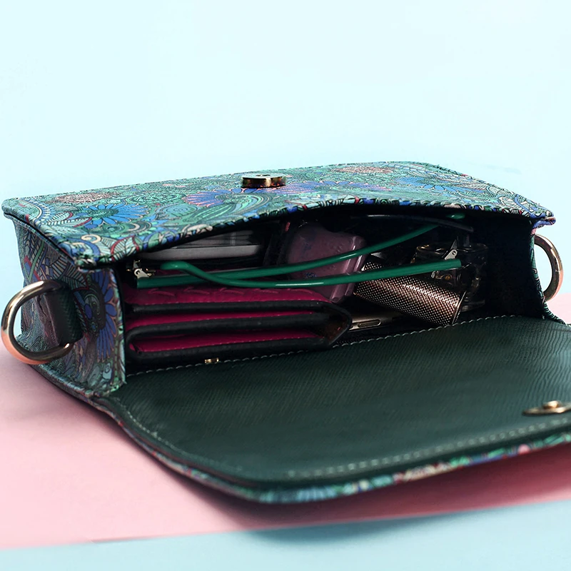 KVKY Brand Fashion Forest Designer Women Handbag Prints Leather Small Messenger Bag Female Shoulder Ladies Tote bolsas | Багаж и сумки