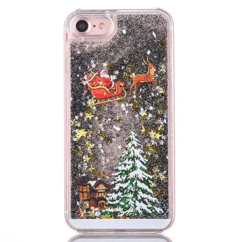 Nephy Luxury Quicksand Christmas Tree shining Liquid phone case For iPhone 6 6S Plus 7 8 X 10 Fashion Back Cover |
