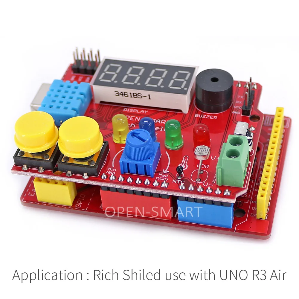 UNO R3 Air ATMEGA328P(CH340) макетная плата с usb-кабелем для Arduino UNO R3 Легко Подключаемый TFT lcd/DS1307 RTC/TF модуль карты