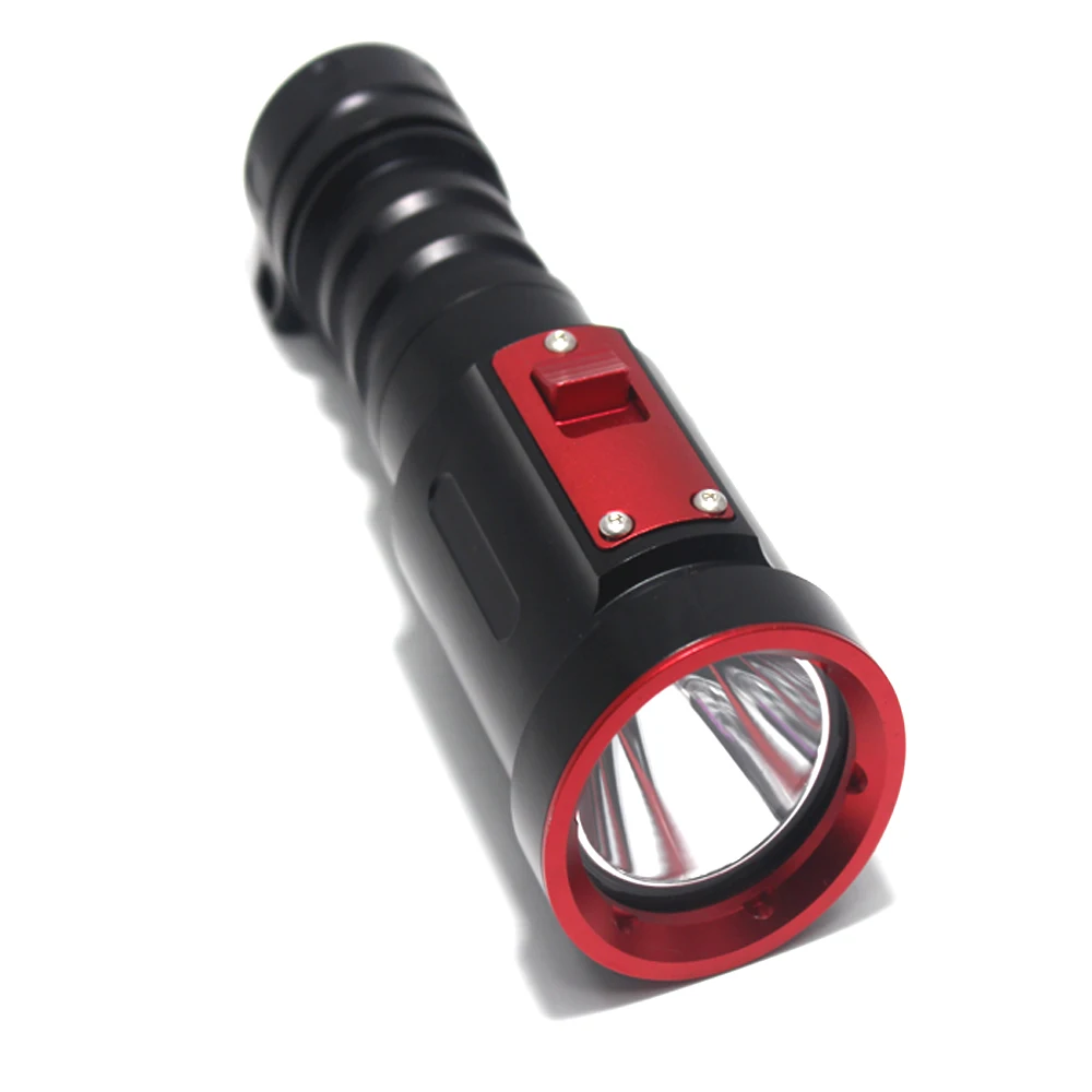 Фонарик XML L2 для подводного плавания с аквалангом белый водонепроницаемый