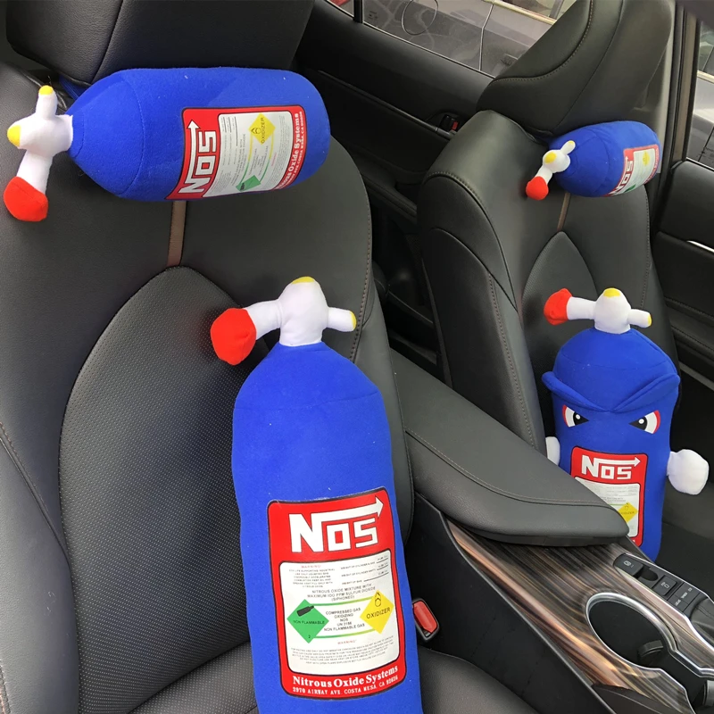 Творческая плюшевая игрушка NOS Закись азота подушка в форме бутылки Turbo JDM Подушка подарок декоративный подголовник сиденье со спинкой для шеи