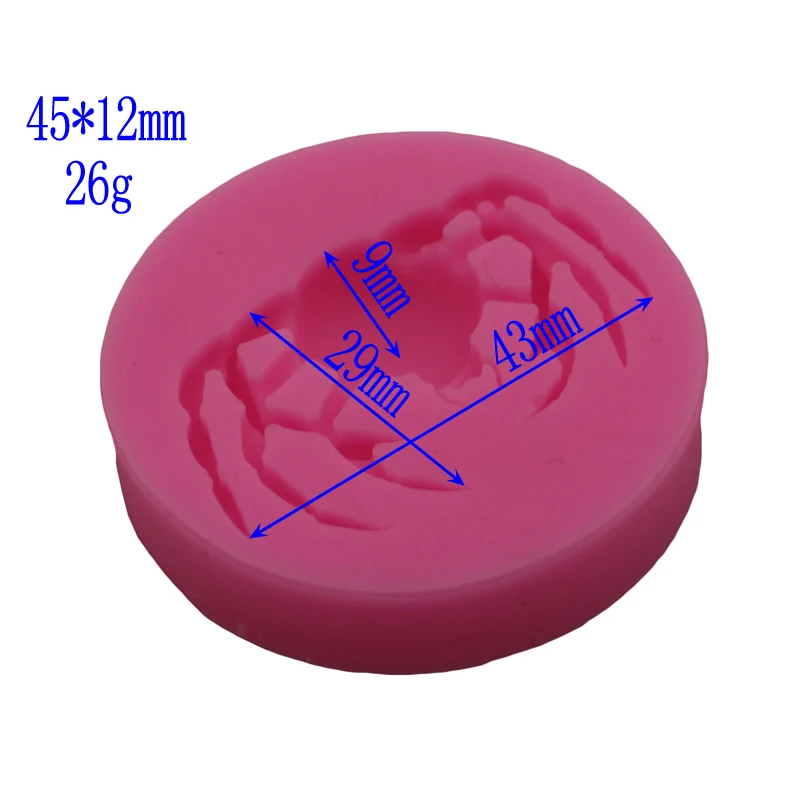 Новые силиконовые формы для Хэллоуина помадки крема шоколада скелет паук