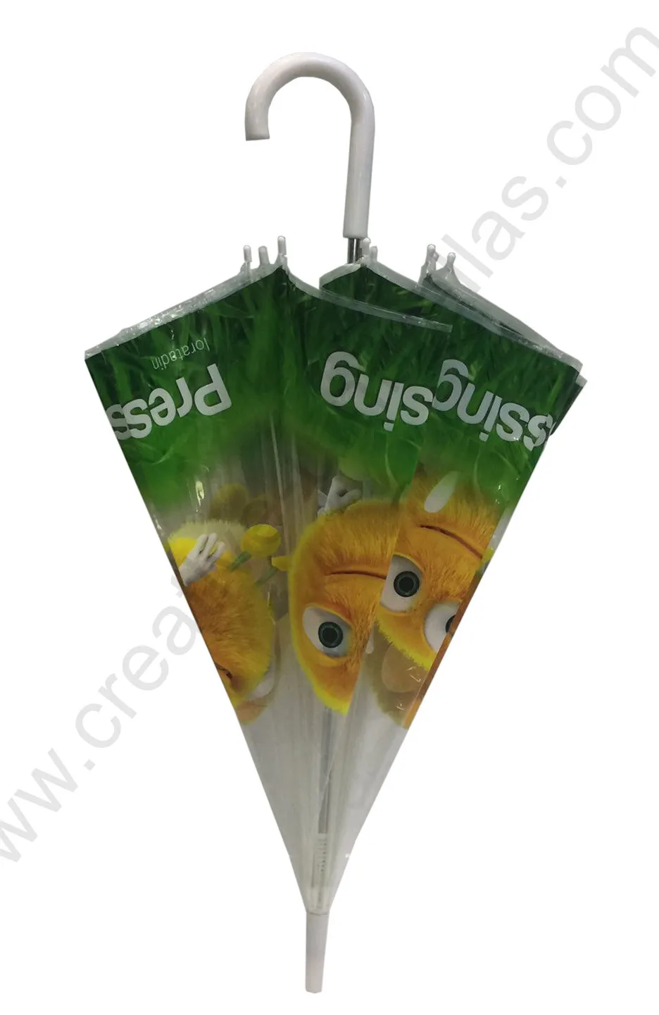Customized mass cargo Oem Ex-factory 3D digital cartoon printing POE umbrella environmental protecting transparent PVC parasol | Бытовые