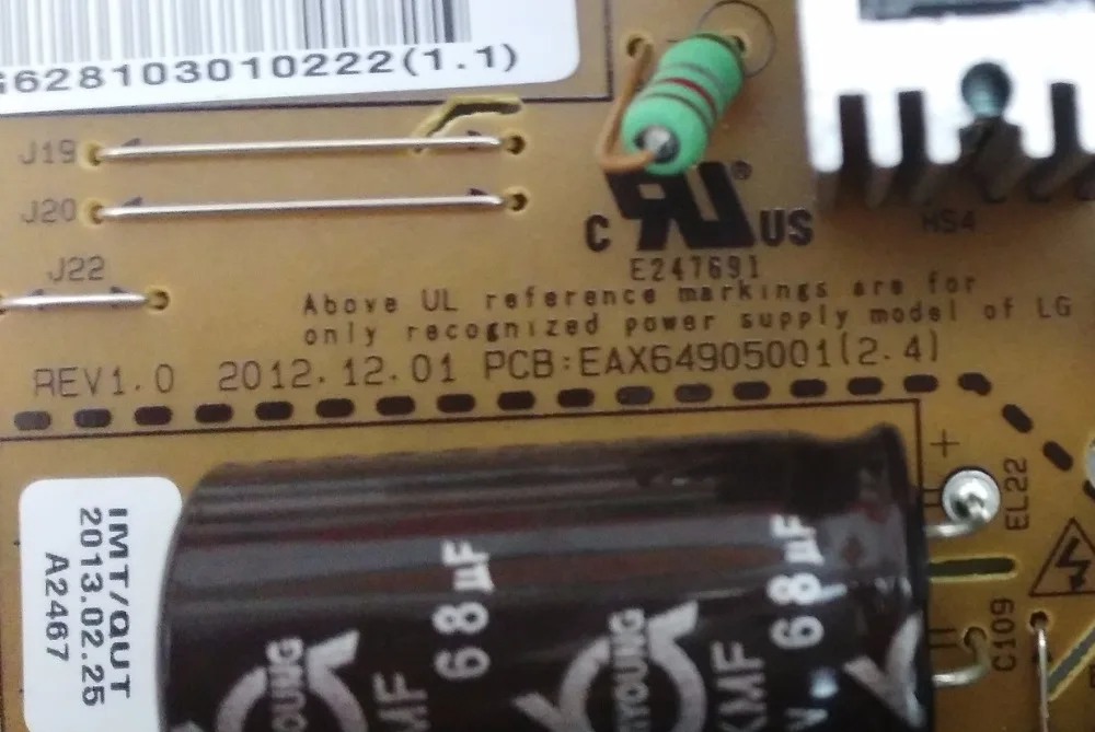 Блок питания EAX64905001 EAY62810301 100% оригинальный Новое поступление 11 21 с возможностью