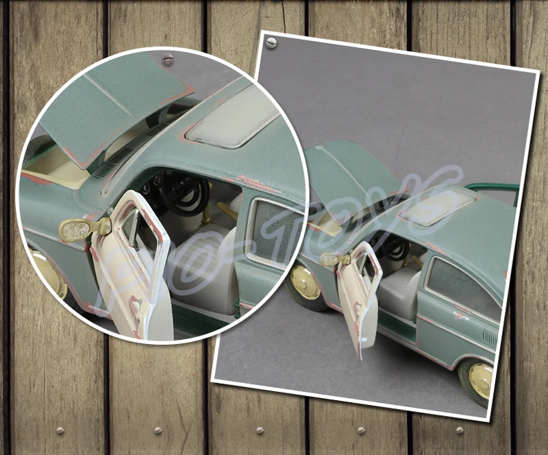 New Arrival Gift 1967 Old Version 1/24 Metal Model Classic Car Toys Collection Beauty Static History Witness Rusting Decoration |