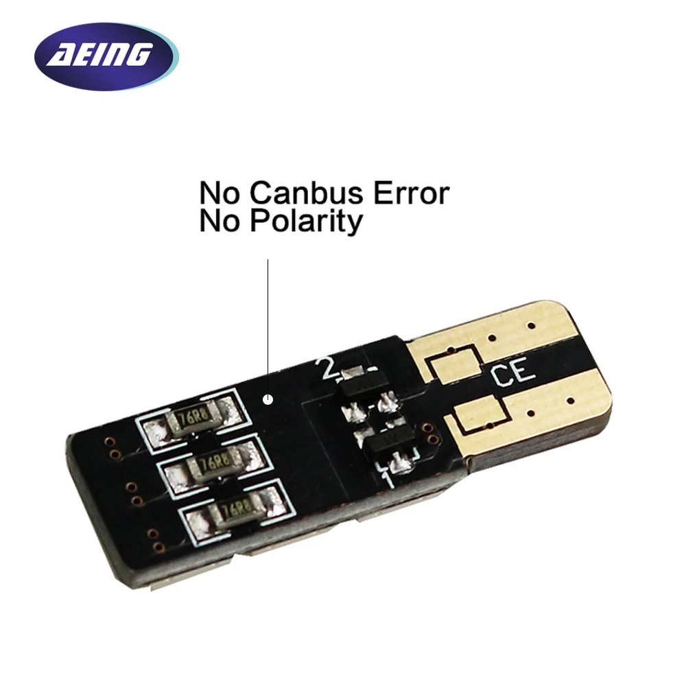 1 * автомобильная светодиодная лампа AEING T10 W5W 186 194 без OBC Canbus ошибок 9SMD босветильник