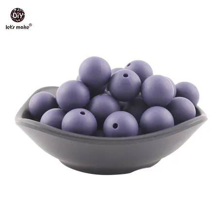 New twilight purple Давайте сделаем силиконовые бусины 12 мм 10 шт. грубые 4-6 месяцев ПВХ бесплатно Прорезыватель игрушки оптом DIY аксессуары пустышка цепи детский Прорезыватель - Цвет: New twilight purple