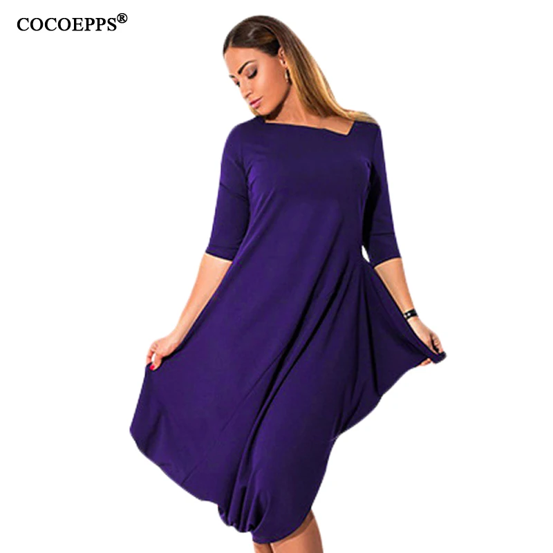 Женское асимметричное платье однотонное элегантное привлекательное модное