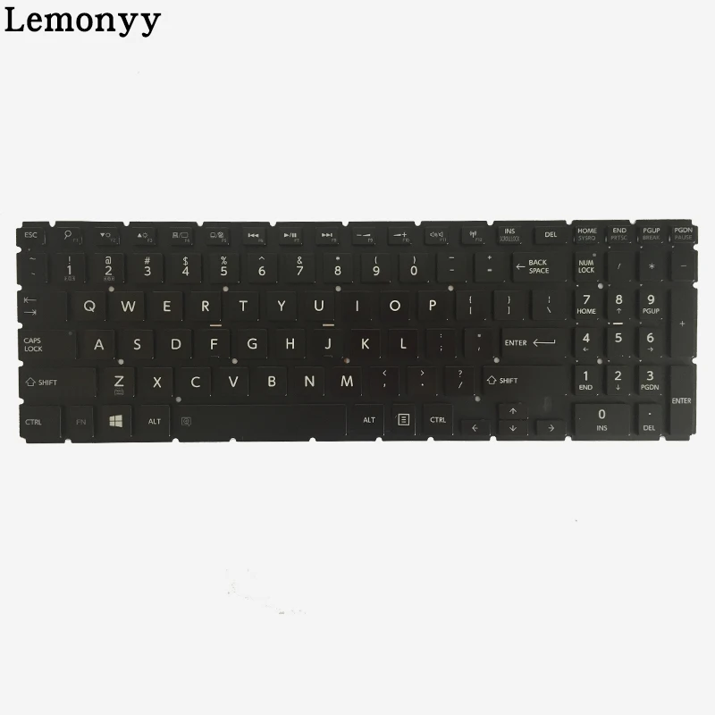 Новая клавиатура США для Toshiba Satellite Radius P55W P55W-B P55W-B5224 P55W-B5220 P55W-B5318 черный США ноутбук клавиатура с подсветкой