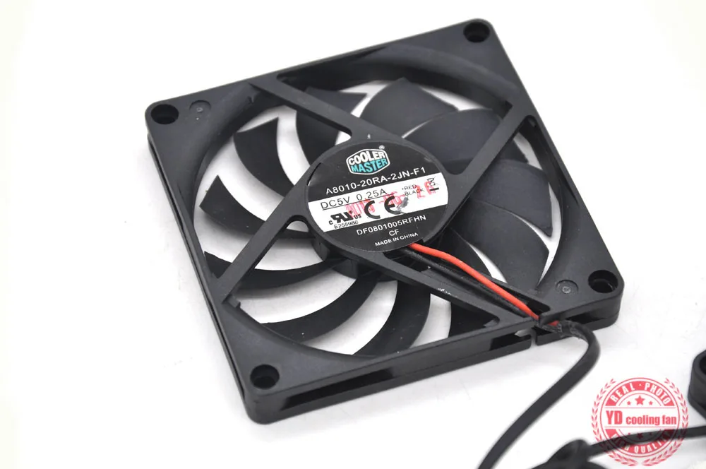 Используется cooler master A8010-20RA-2JN-F1 5V 0.25A 8010 8 см ультратонкий бесшумный вентилятор охлаждения