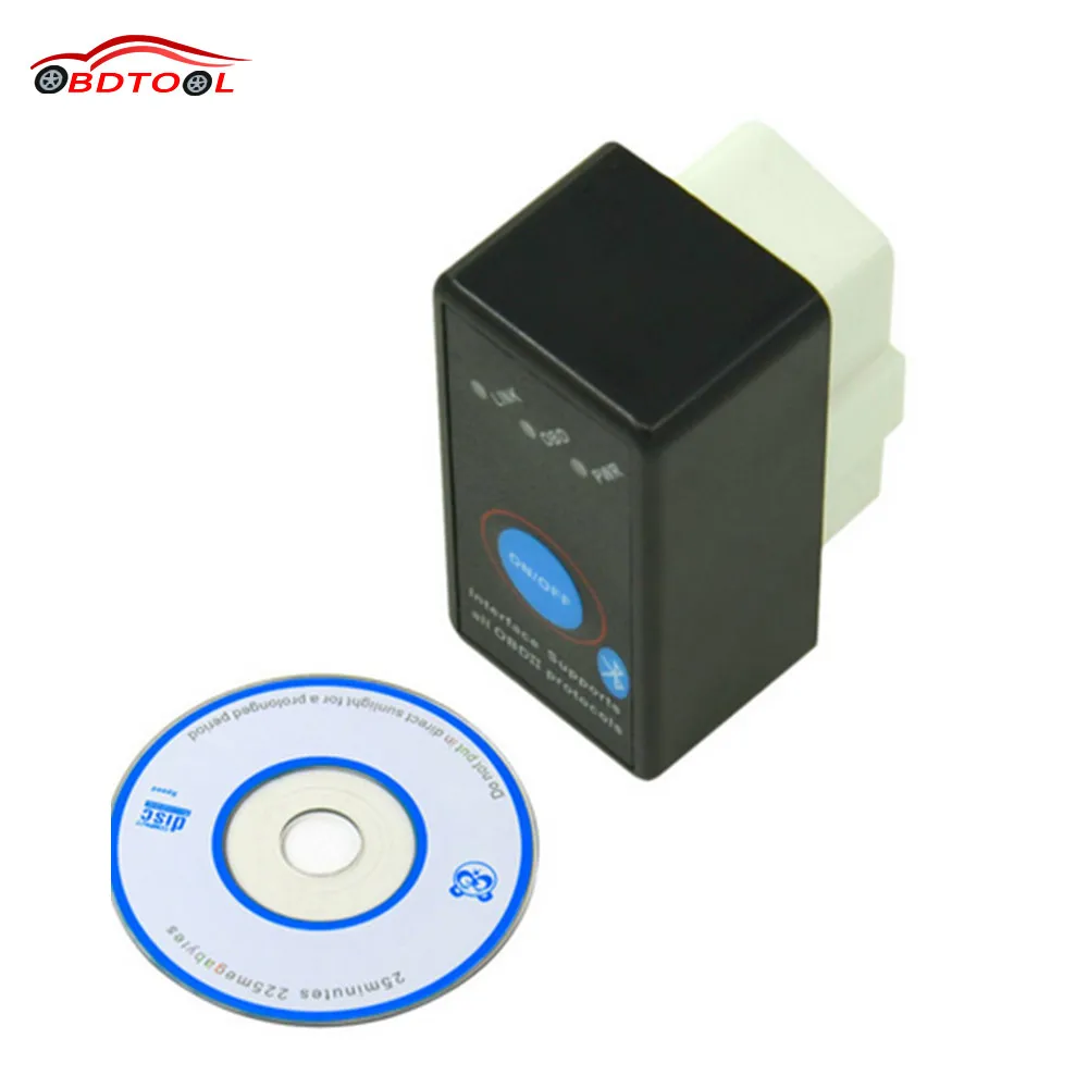 2017 Top Sale Super Mini ELM327 Bluetooth With On/Off Power Switch ELM 327 OBD2 Diagnostic Scanner Support Multi-Brand Cars