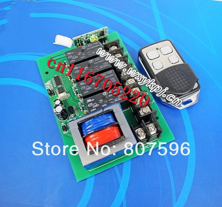 AC 220 V 4CH 10A RF беспроводной пульт дистанционного управления Переключатель teleswitch