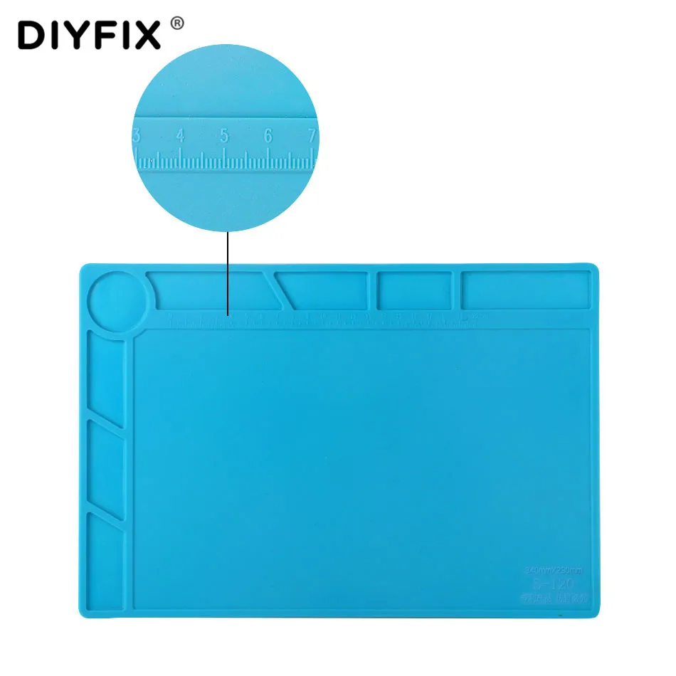 Силиконовый коврик DIYFIX с теплоизоляцией 34x23 см Настольный платформа для