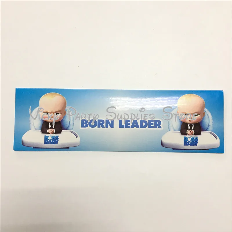 6 шт./лот одноразовые бумажные наклейки для детской тематики Boss бутылочки на день