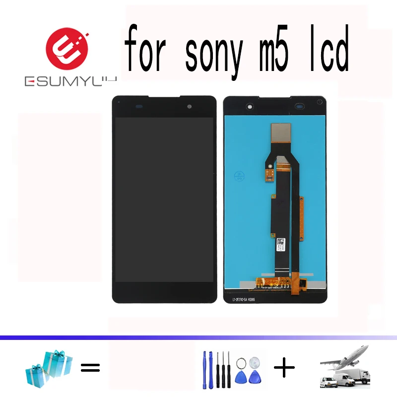 Для Sony Xperia M5 ЖК-дисплей + сенсорный экран дигитайзер в сборе E5603 E5606 E5653 E5633 для SONY