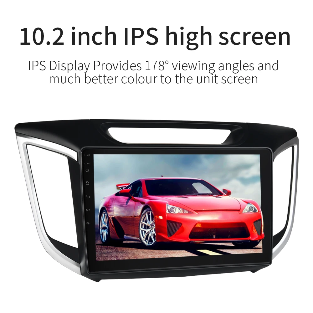 Автомобильный мультимедийный плеер для hyundai IX25 gps с Android 9,0 10," ips Поддержка Wi-Fi Bluetooth MP3 Navi головное устройство