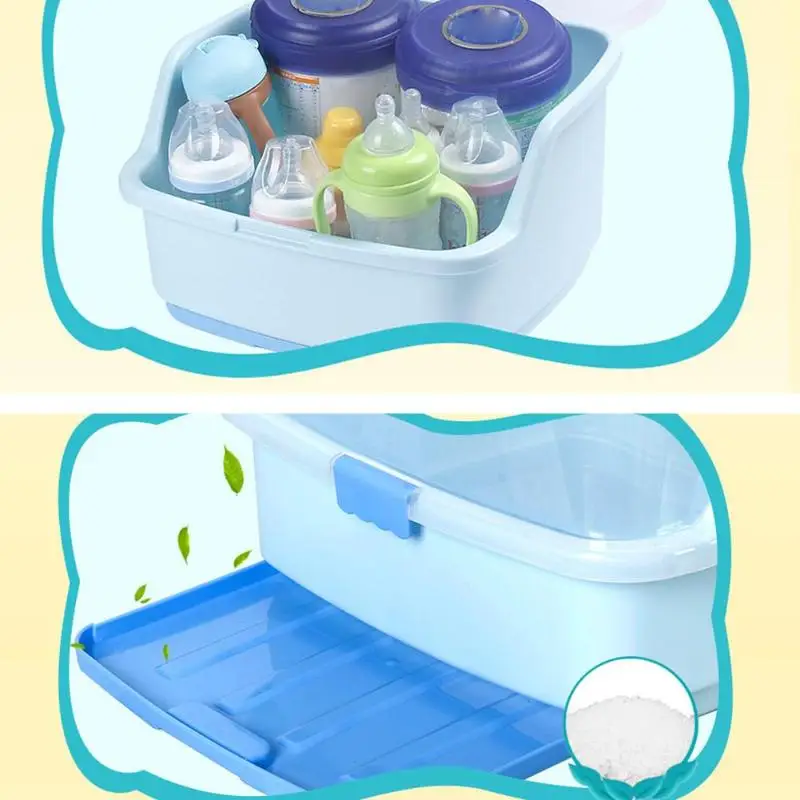 Портативный детских бутылочек ящик для хранения сушилка Пластик посуда сухой