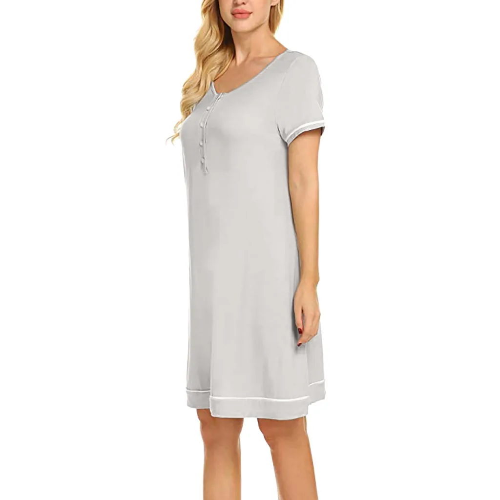 Ночная рубашка для беременных и кормящих Спортивный костюм платье грудного