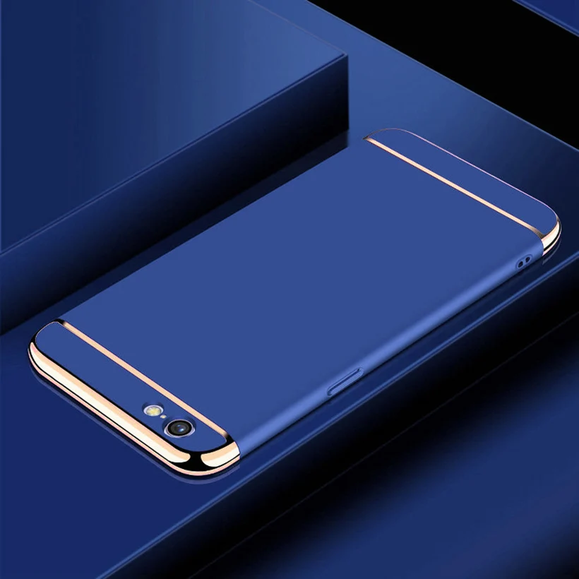 Cyan Полная защита чехол для OPPO F5 F3 F11 Pro Чехол Пластик крышка Realme X Lite 3 Pro C2 A1K Рено R9S R11 плюс A59 A57 A37 чехол - Цвет: Cyan