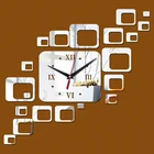 Кварцевые настенные часы, акриловые современные декоративные 3d-наклейки сделай сам для дома, гостиной