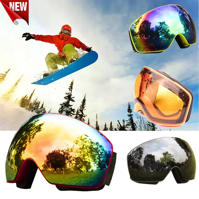 

Goggles Men Women Winter Snow Sports Snowboard Goggles with Anti-fog UV Protection Anti-fog Snowmobile Sports