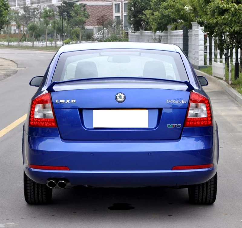 Фиксированная штамповочная установка для 2006 до Volkswagen VW SKODA Octavia задний багажник поет спойлер по Белый Черный праймер
