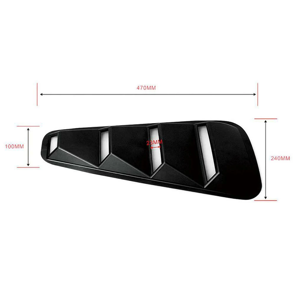 1 пара черная боковая крышка для жалюзи Ford Mustang 2005-2014 креативная Крышка