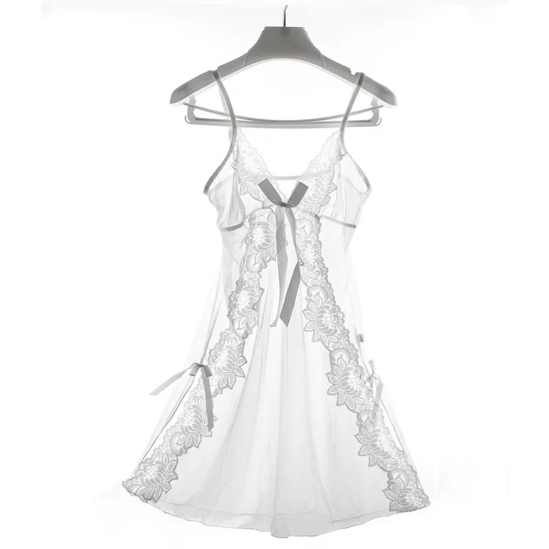 Видеть thougth белье мини платье женские сексуальные кружевные ночные рубашки порно