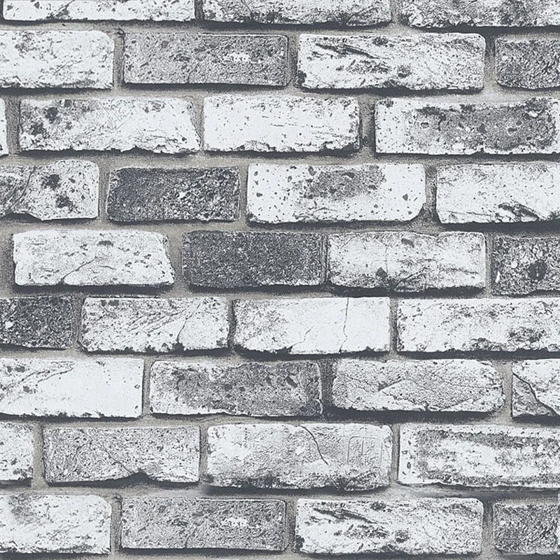 Настенная бумага из ПВХ в современном винтажном стиле 3D тисненый камень