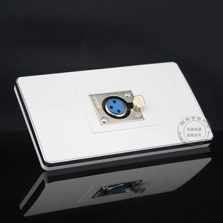 Пластинчатый Микрофон XLR Jack 120*70 мм|faceplate| |